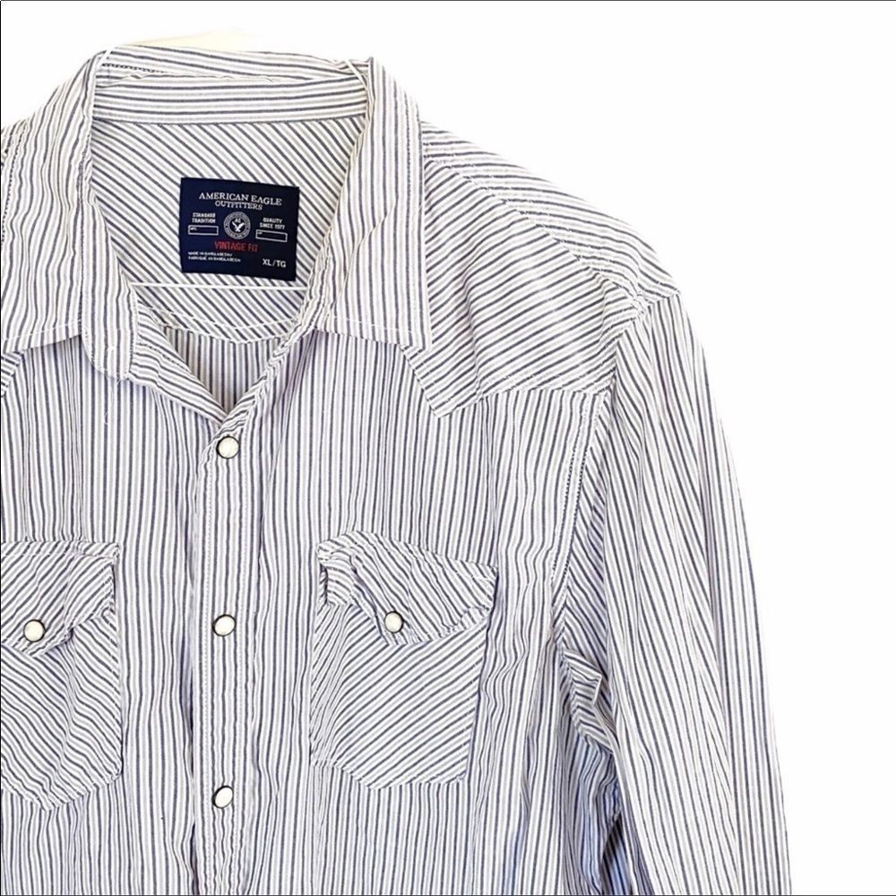 American Eagle Long Sleeve Button Down Mens XL
